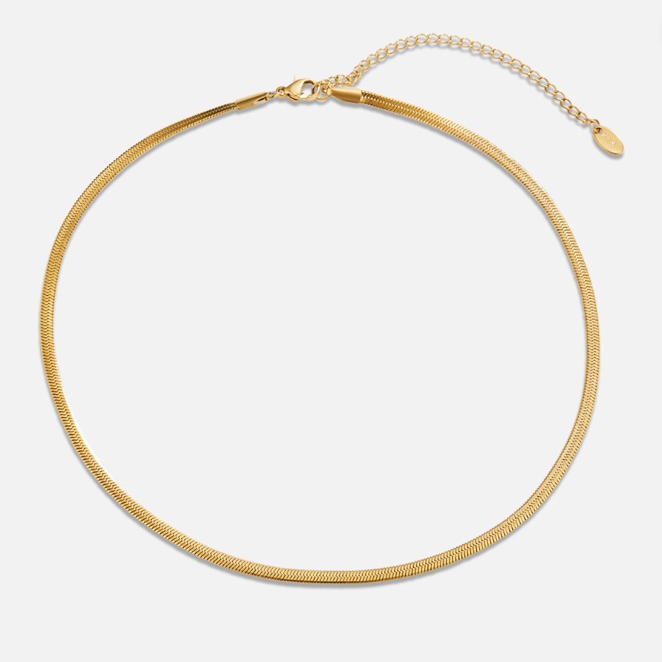 Collar Sarya con cadena tipo serpiente