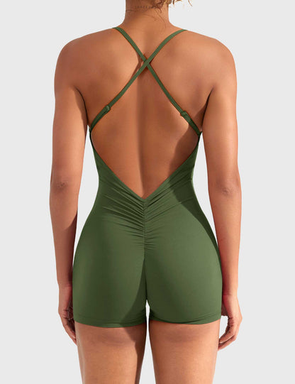 Victoria Fitness | Mono con espalda en V