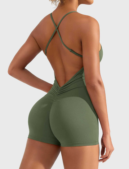 Victoria Fitness | Mono con espalda en V