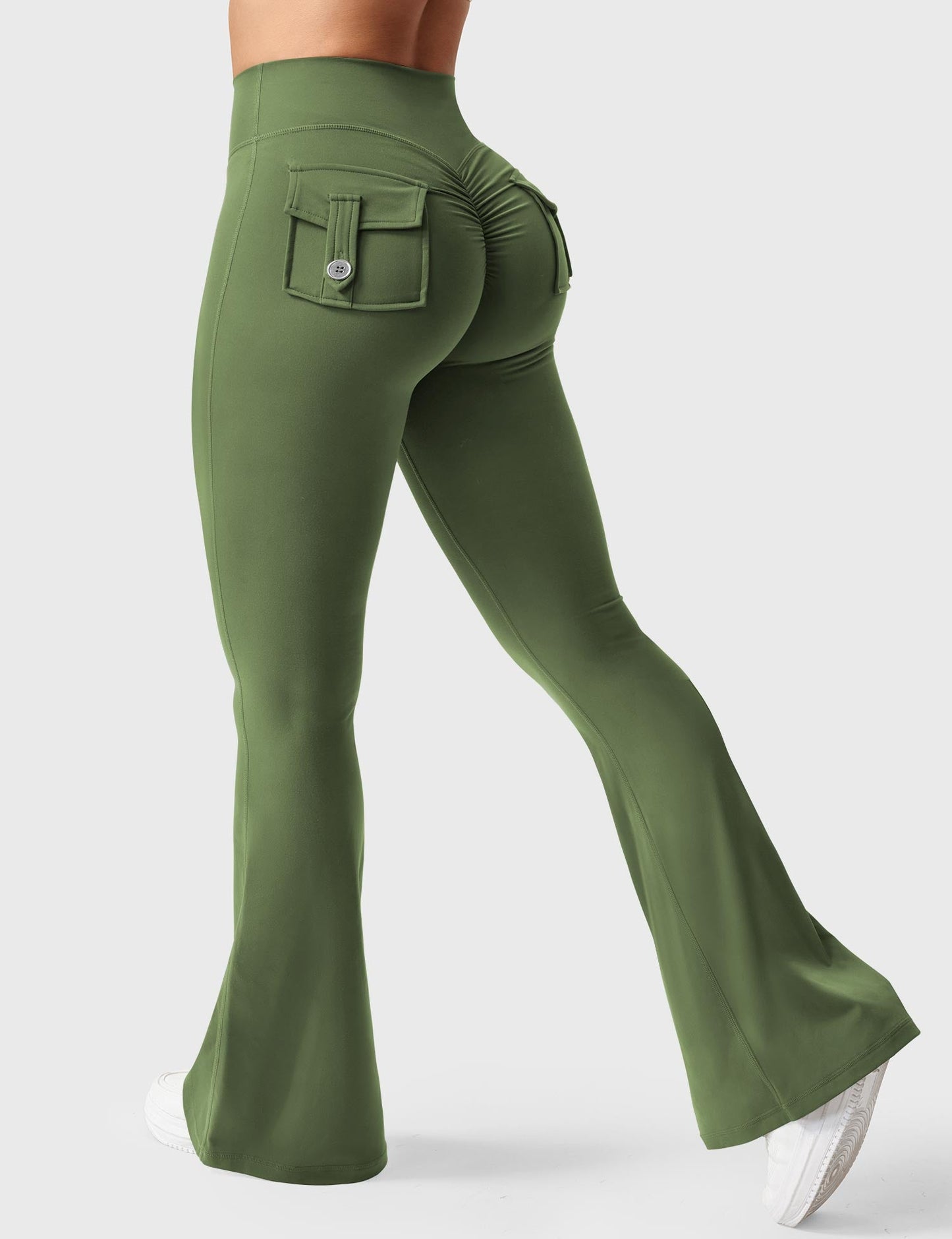 Victoria Fitness | Leggings acampanados con bolsillos
