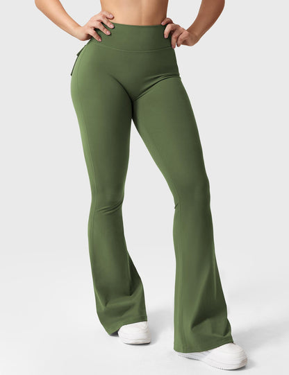 Victoria Fitness | Leggings acampanados con bolsillos