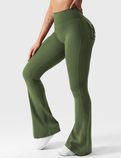 Victoria Fitness | Leggings acampanados con bolsillos