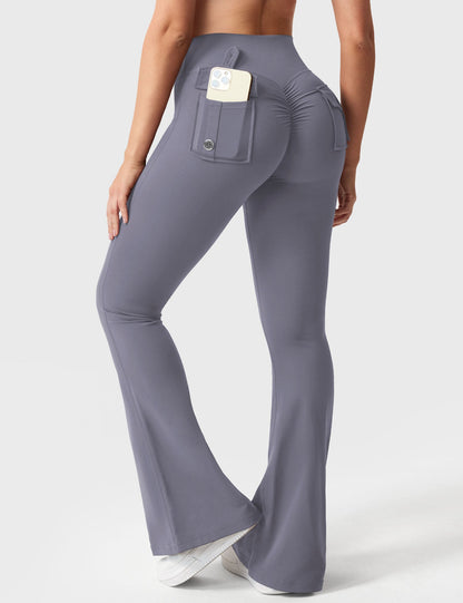Victoria Fitness | Leggings acampanados con bolsillos