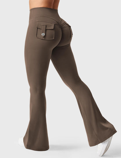 Victoria Fitness | Leggings acampanados con bolsillos