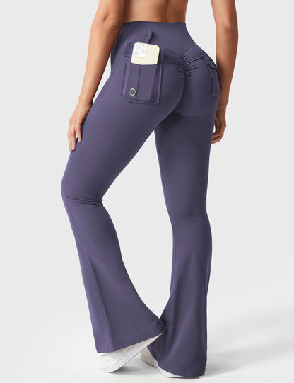 Victoria Fitness | Leggings acampanados con bolsillos