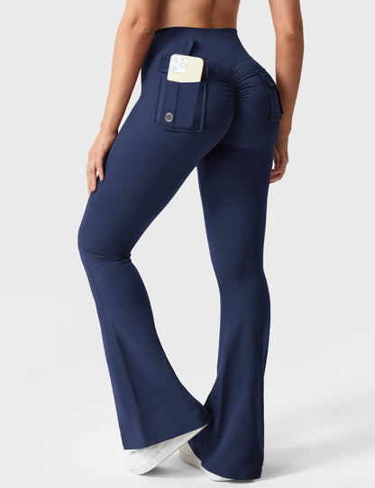 Victoria Fitness | Leggings acampanados con bolsillos