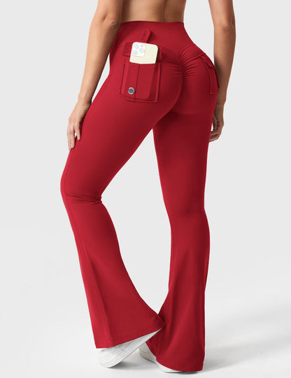 Victoria Fitness | Leggings acampanados con bolsillos