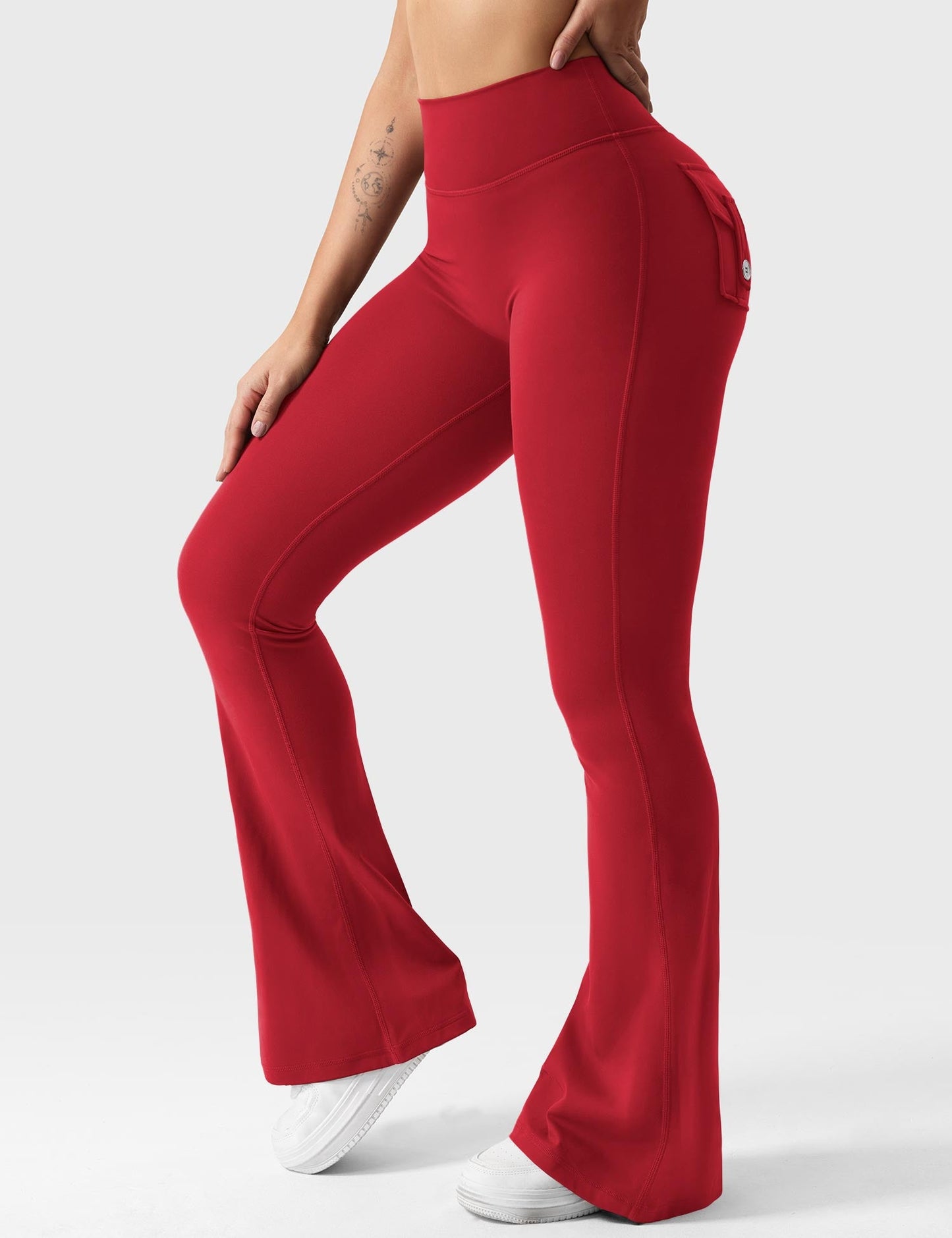 Victoria Fitness | Leggings acampanados con bolsillos