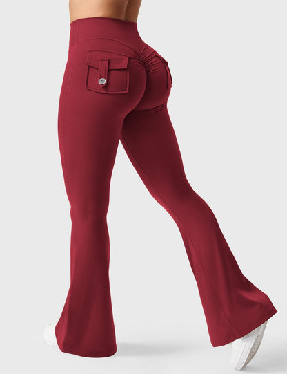Victoria Fitness | Leggings acampanados con bolsillos