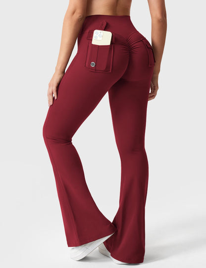 Victoria Fitness | Leggings acampanados con bolsillos