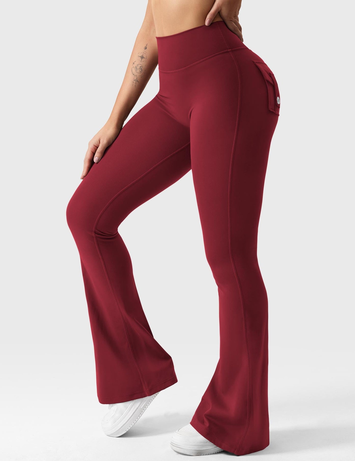 Victoria Fitness | Leggings acampanados con bolsillos